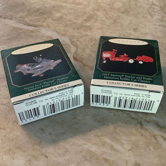 2 Mini Die Cast Hallmark Ornaments - Picture 1 of 5